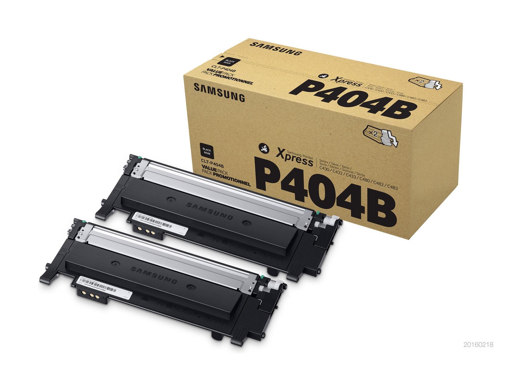 CLT-P404B Twin Pack schwarz Toner