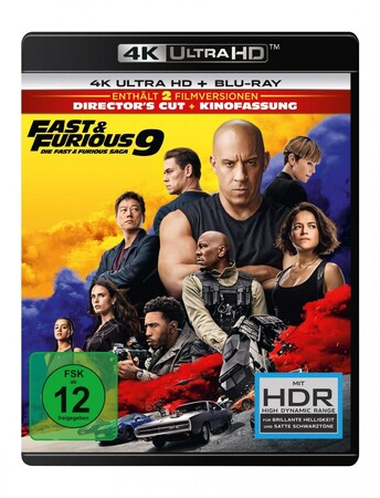 4K Ultra HD Blu-ray Fast & Furious 9 - Die Fast & Furious Saga  (4K Ultra HD) (+ Blu-ray 2D)