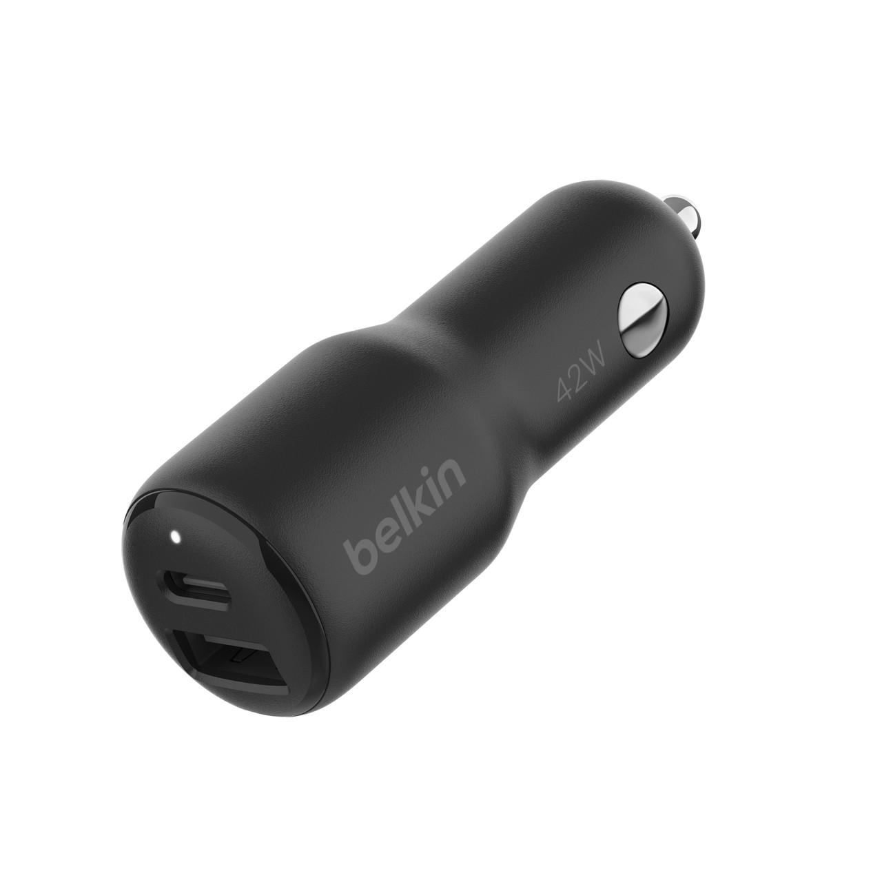 BoostCharge, Kfz-Ladegerät mit zwei Anschlüssen (42 W), Schwarz Autoladegerät