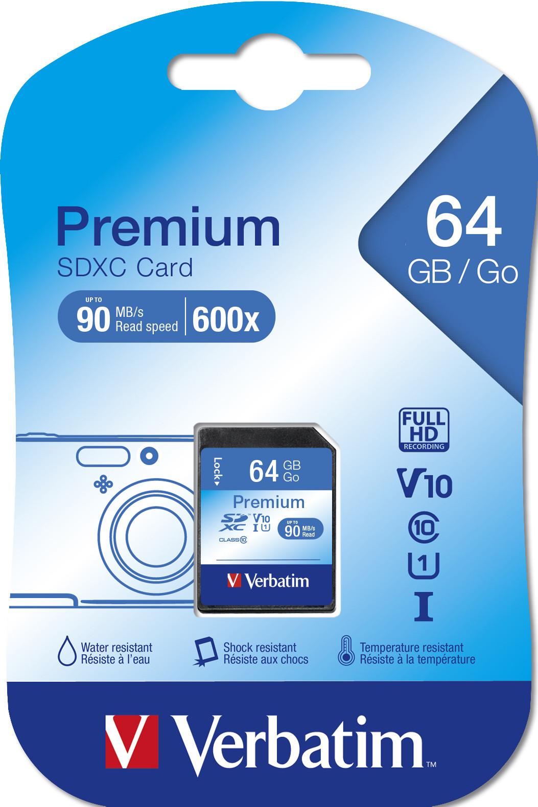 Premium SDXC 64GB Speicherkarte