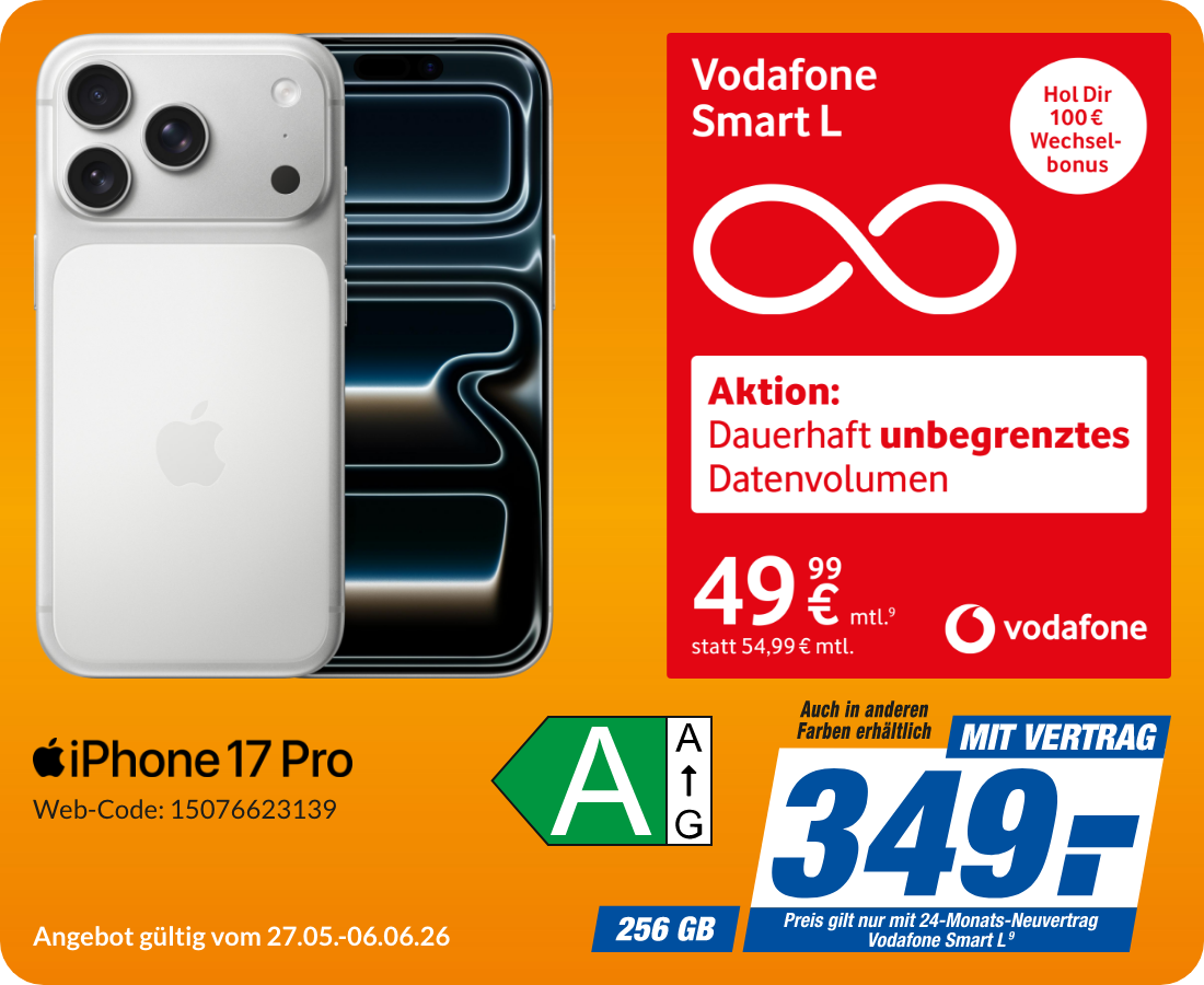 iPhone 17 Pro mit Smart L für 349€!