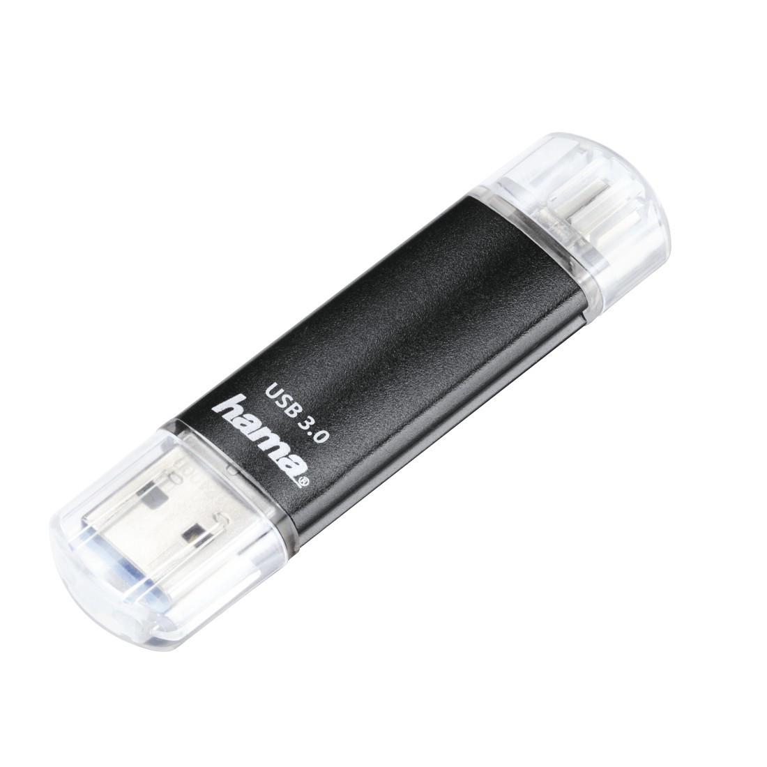 USB-Stick "Laeta Twin", USB 3.0, 64GB, 40MB/s, Schwarz (00181098)