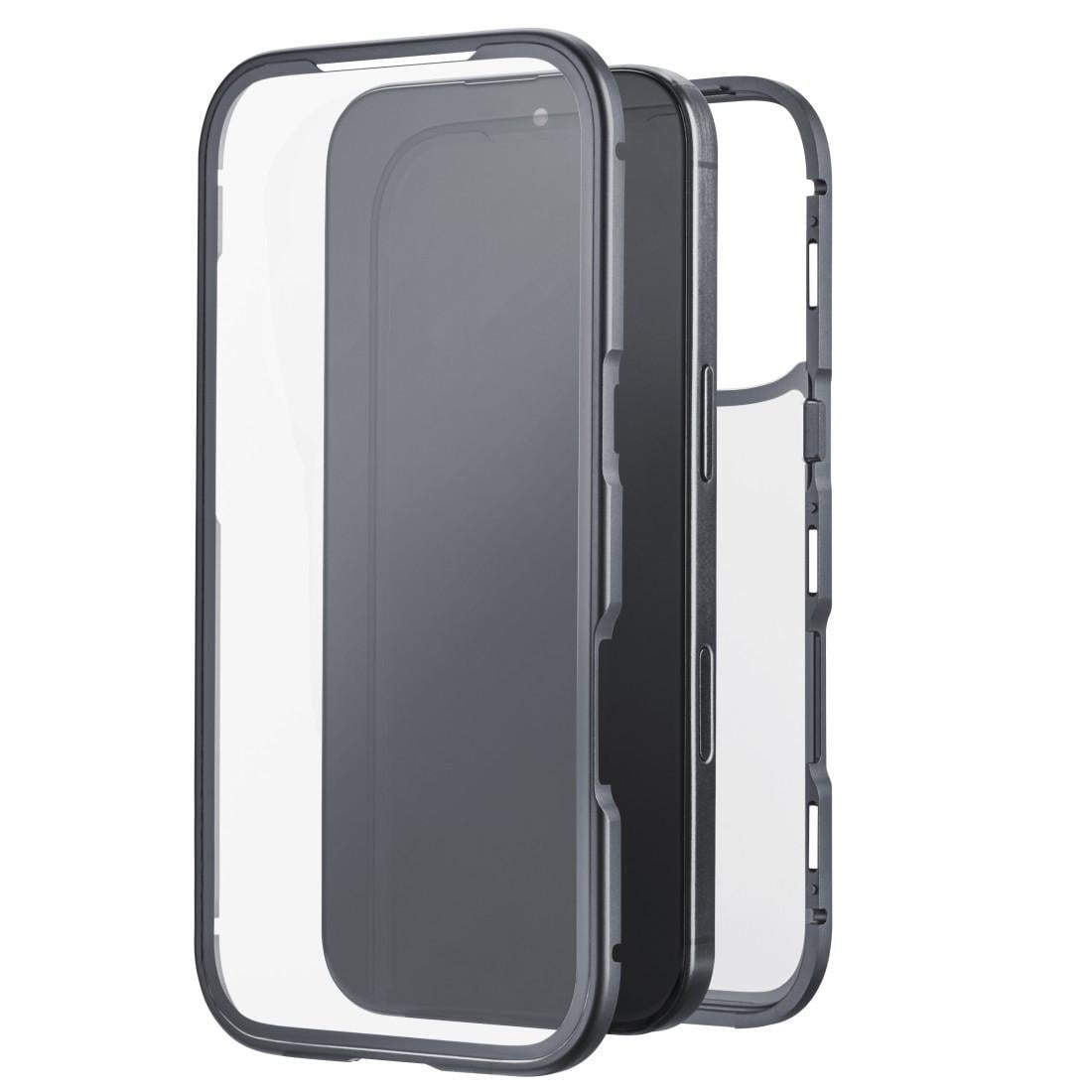 "Cover ""360° Glass"" für Apple iPhone 17 Pro, Schwarz (00080397) Handyhülle"
