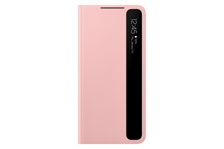 EF-ZG996 Smart Clear View Cover für Galaxy S21+, Pink Handyhülle