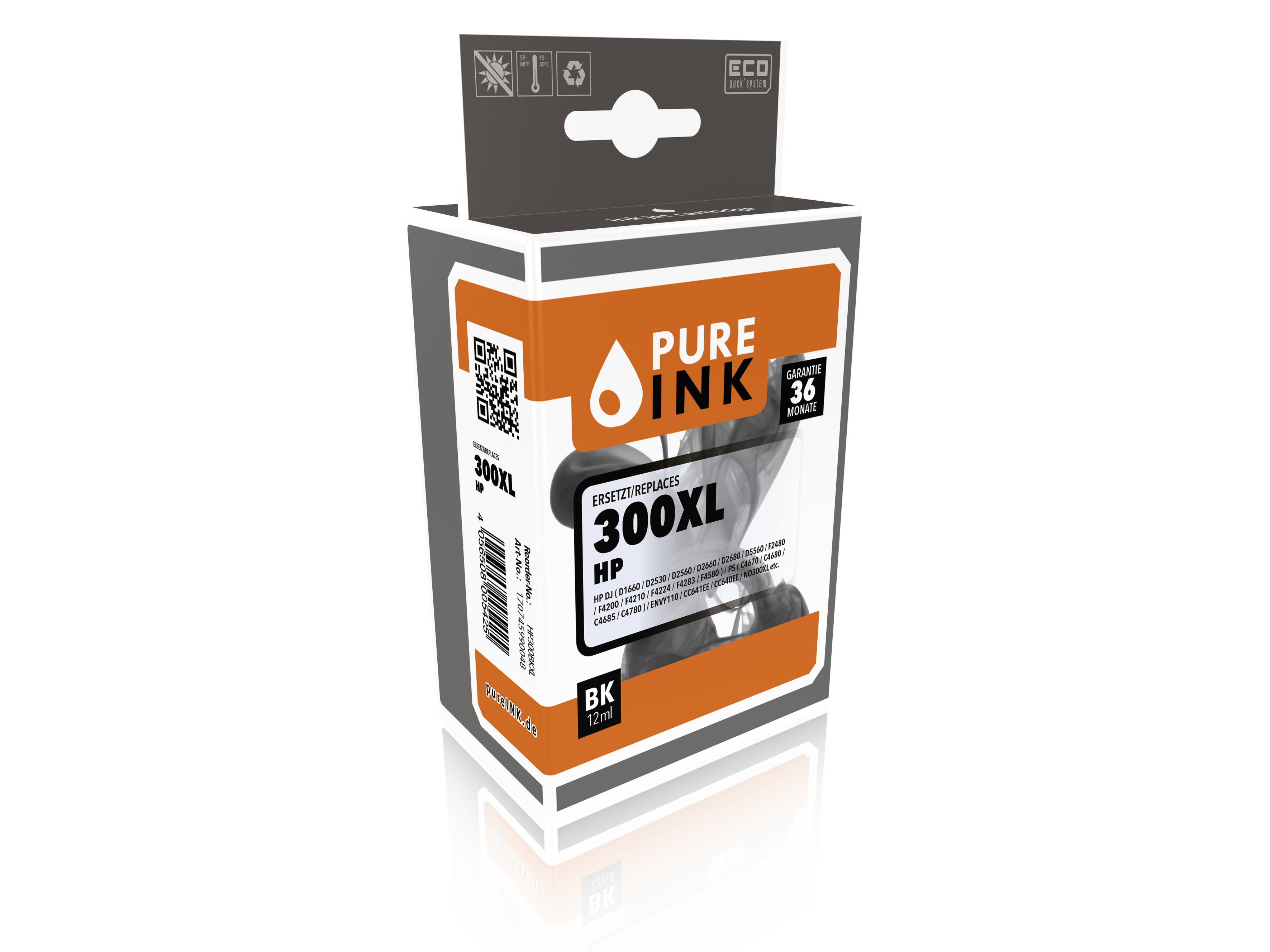 HP300BKXL BLK Druckerpatrone