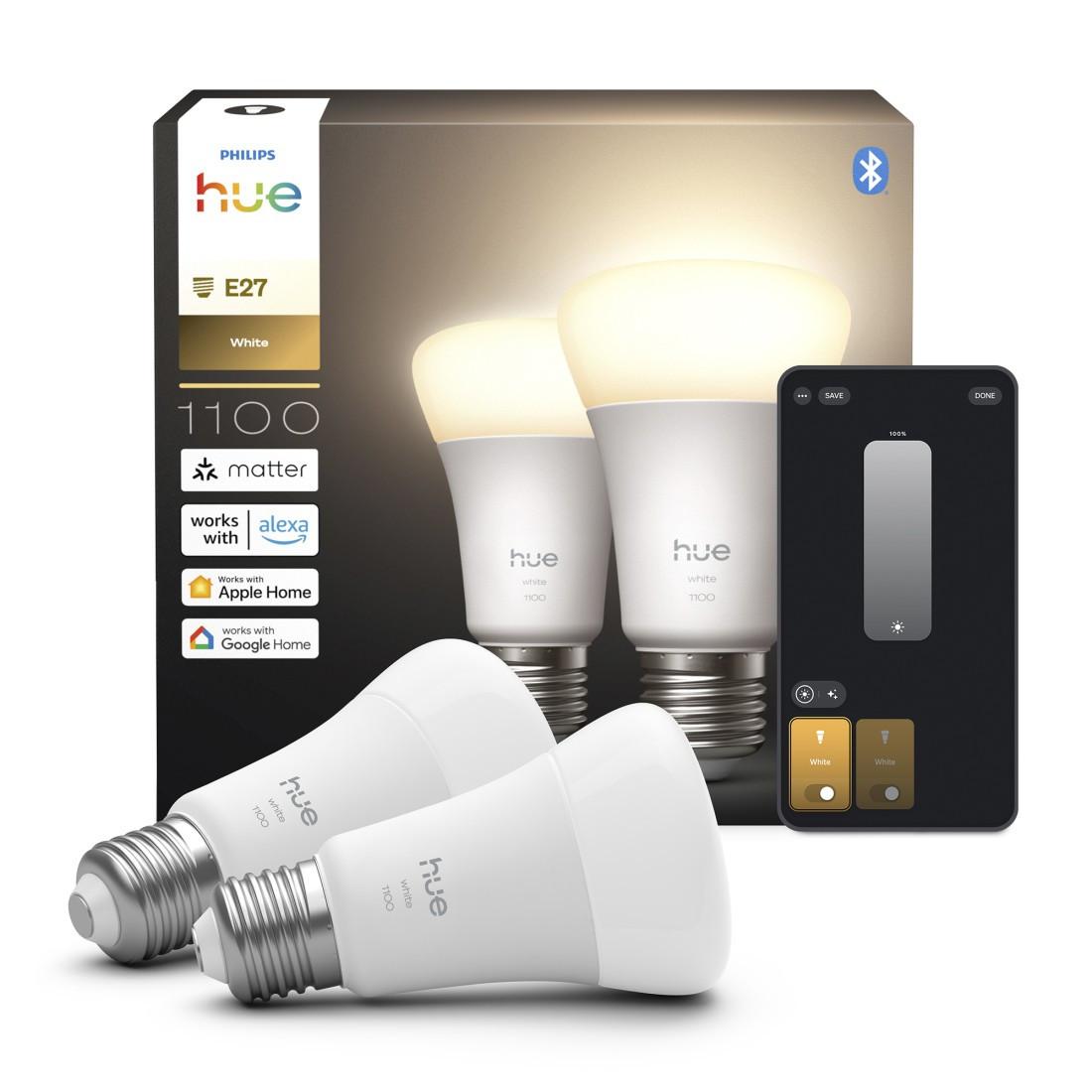 LED-Lampe "White", E27, A60, 1100, Doppelpack (00232131)