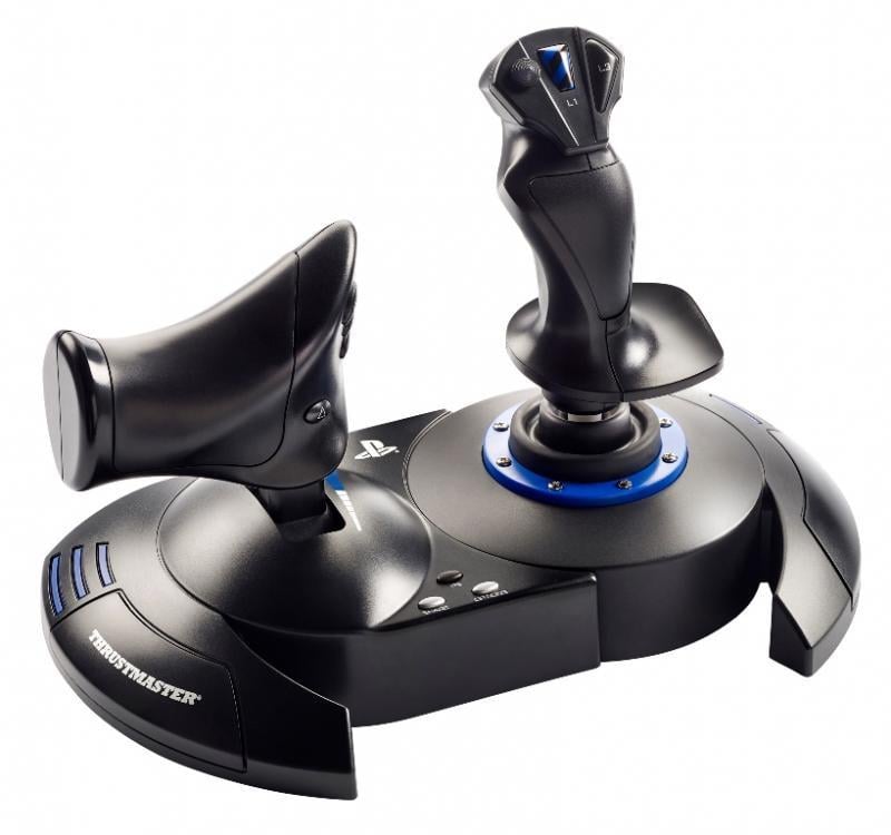 T.Flight Hotas 4 schwarz/blau Controller für Flugsimulation