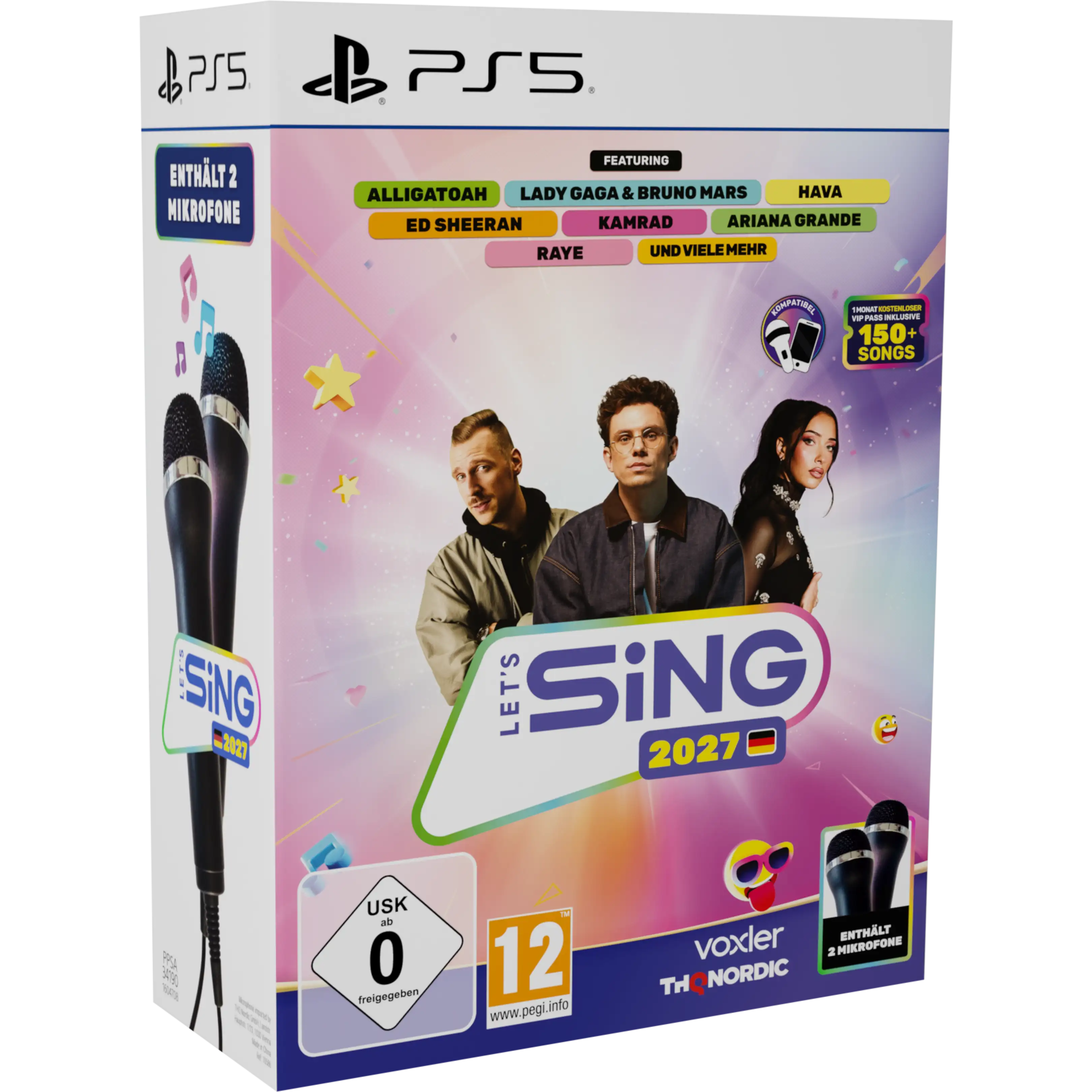 Let's Sing 2027 Deutsche Hits 2 Mic Bundle PS5-Spiel