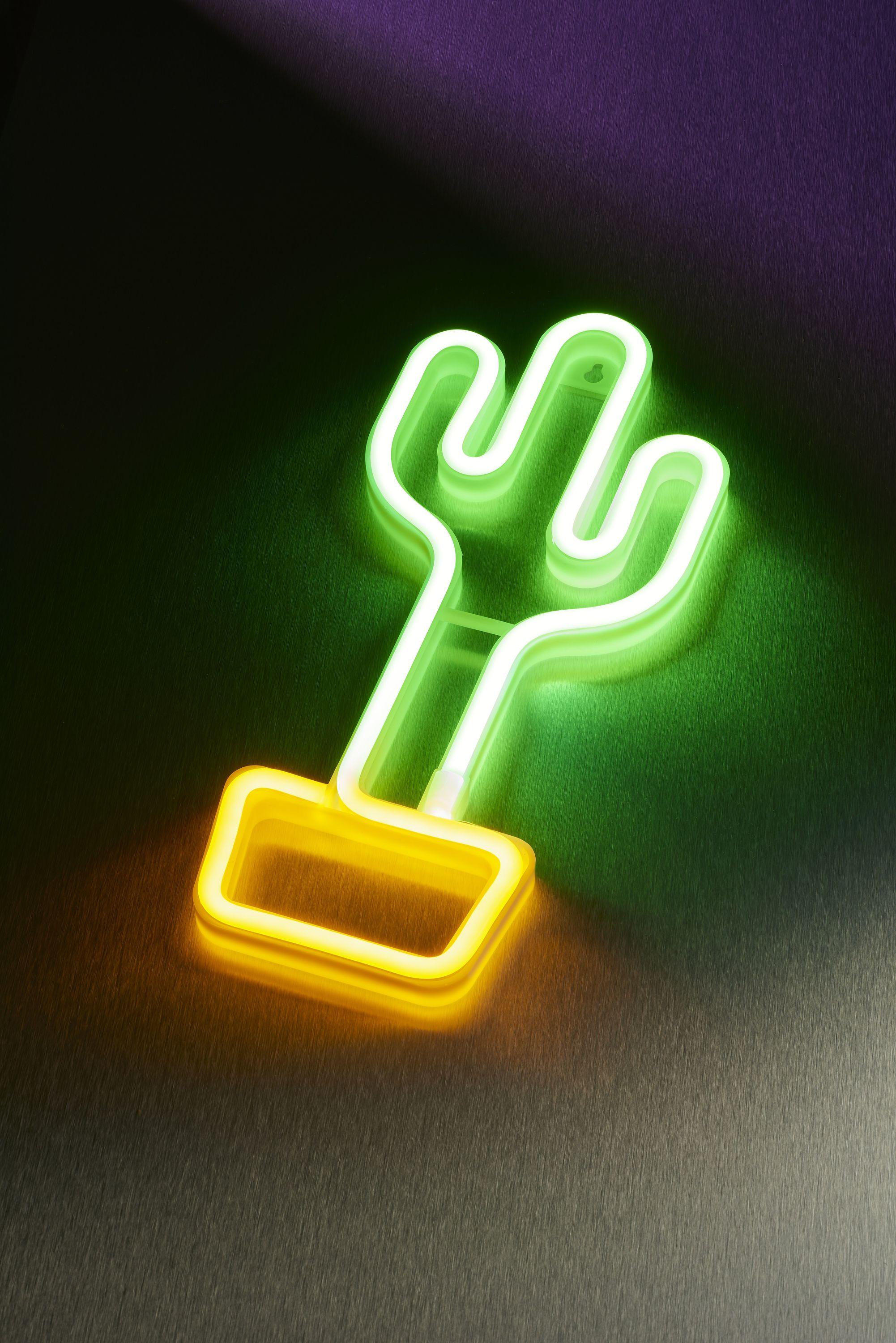 Neon Wall Light Cactus