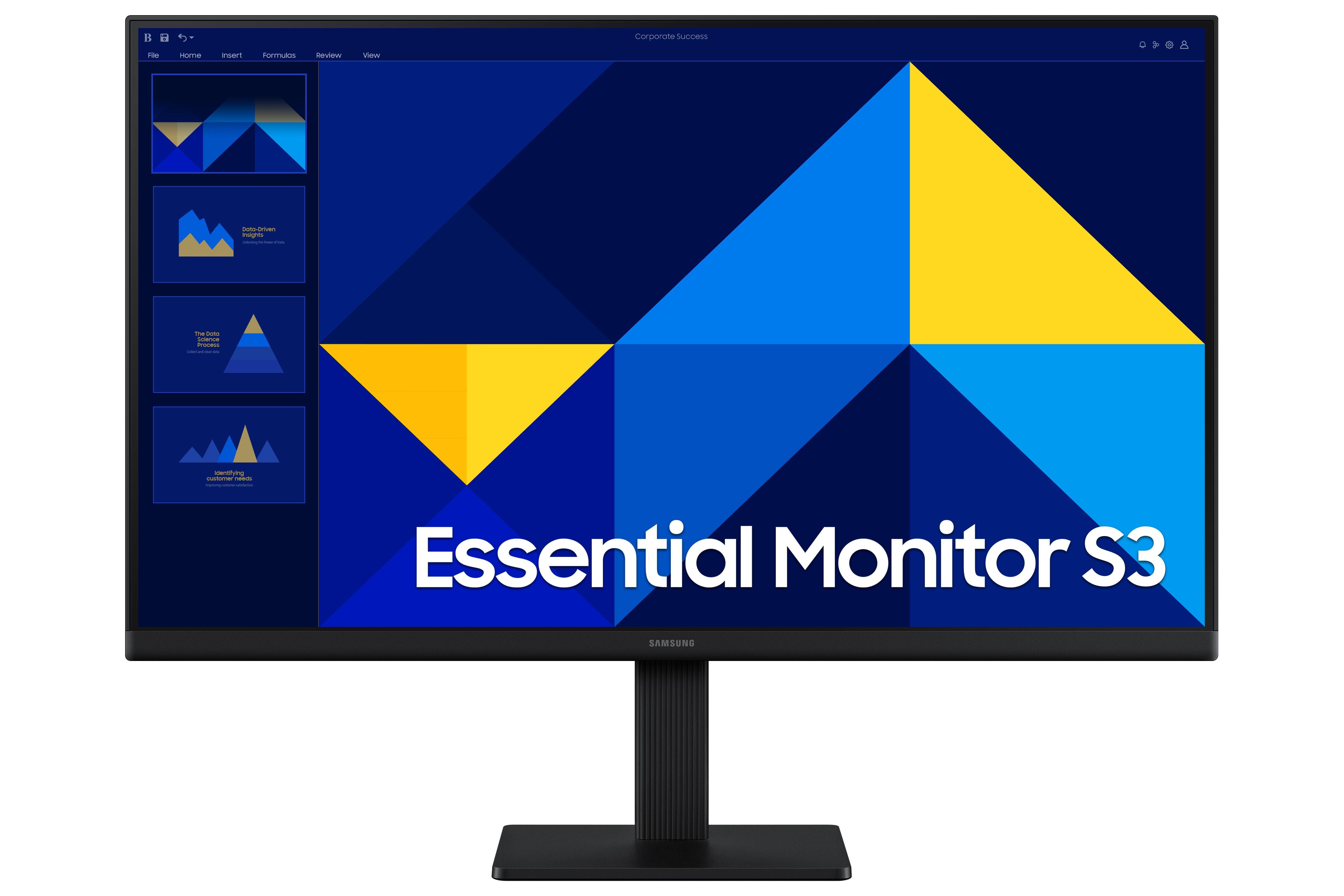 Essential Monitor S30GD S24D304GAU, Schwarz, 24 Zoll, Full HD, IPS, 100 Hz, 5 ms