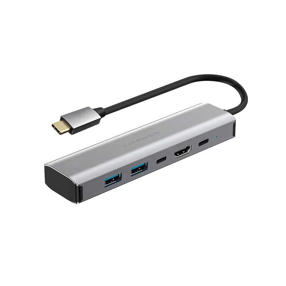5in1 USB-C® Aluminium Multiport Hub (45963)