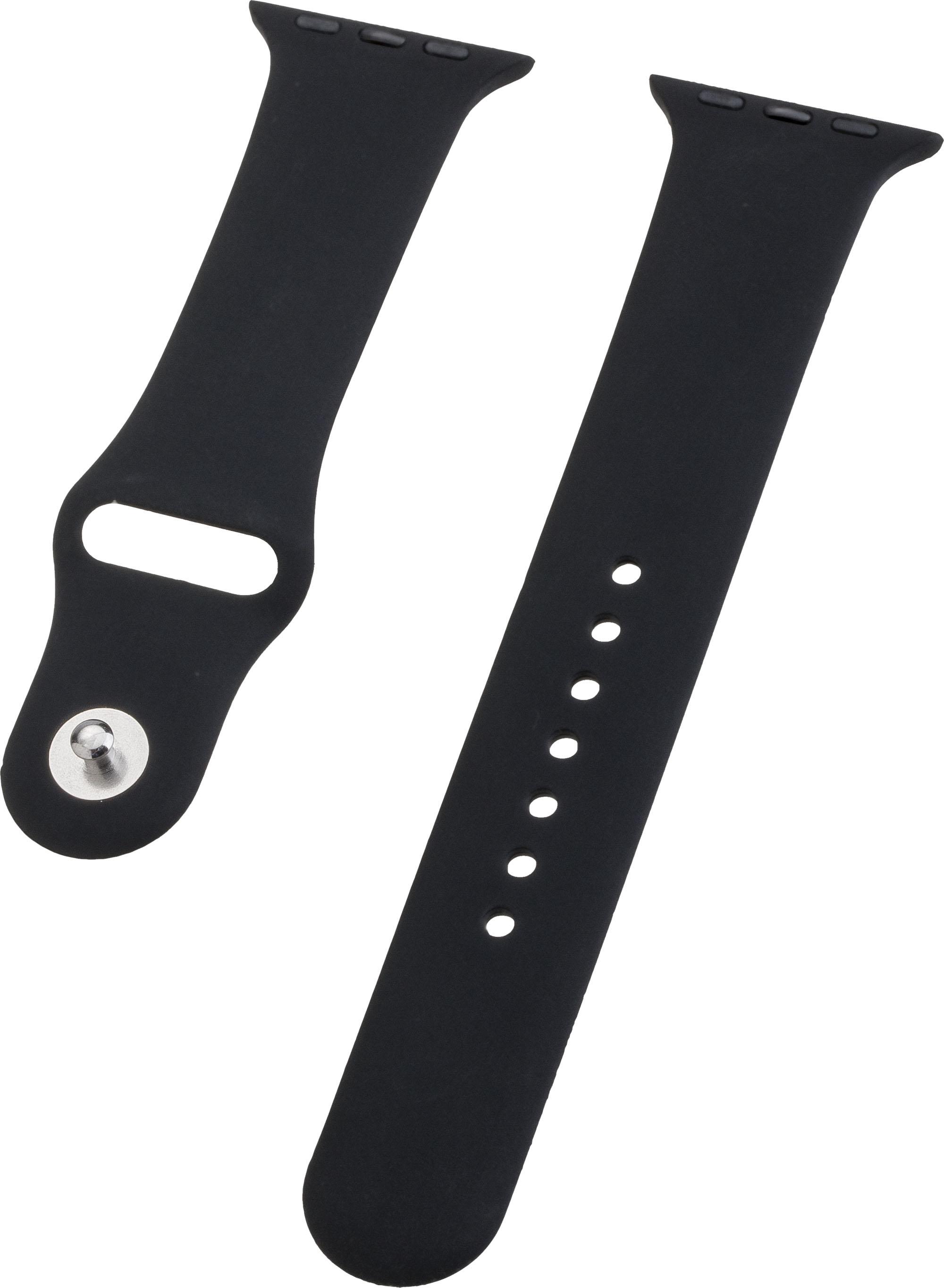 Watch Band für für Apple Watch 41/40mm (Series 4 - 10)/ 38mm (Series 1 - 3) Silicon Black