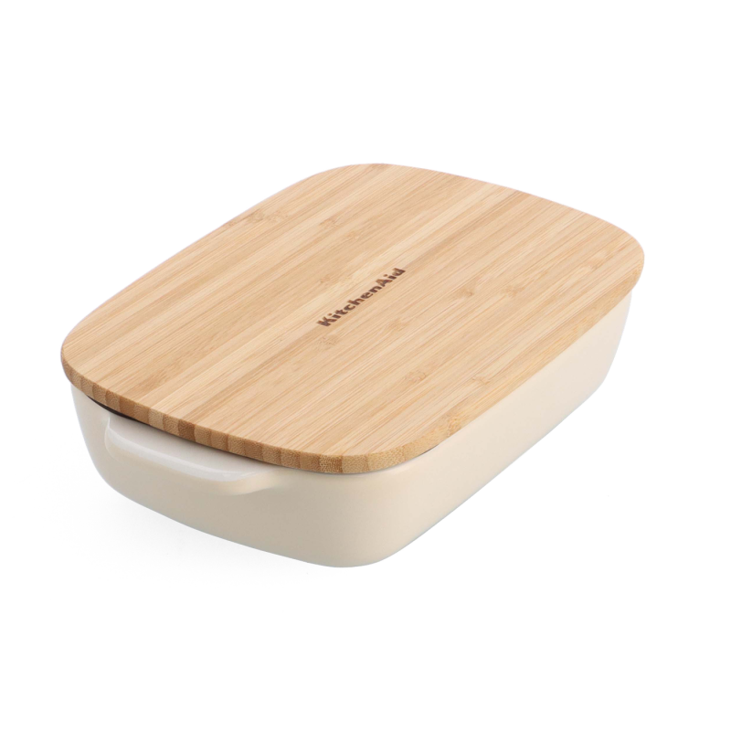 Kleine Auflaufform mit Deckel 24 cm, 0,9L, Almond Cream