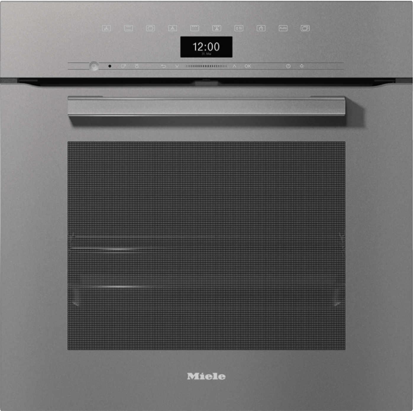 H 7464 BP Graphitgrau Einbaubackofen