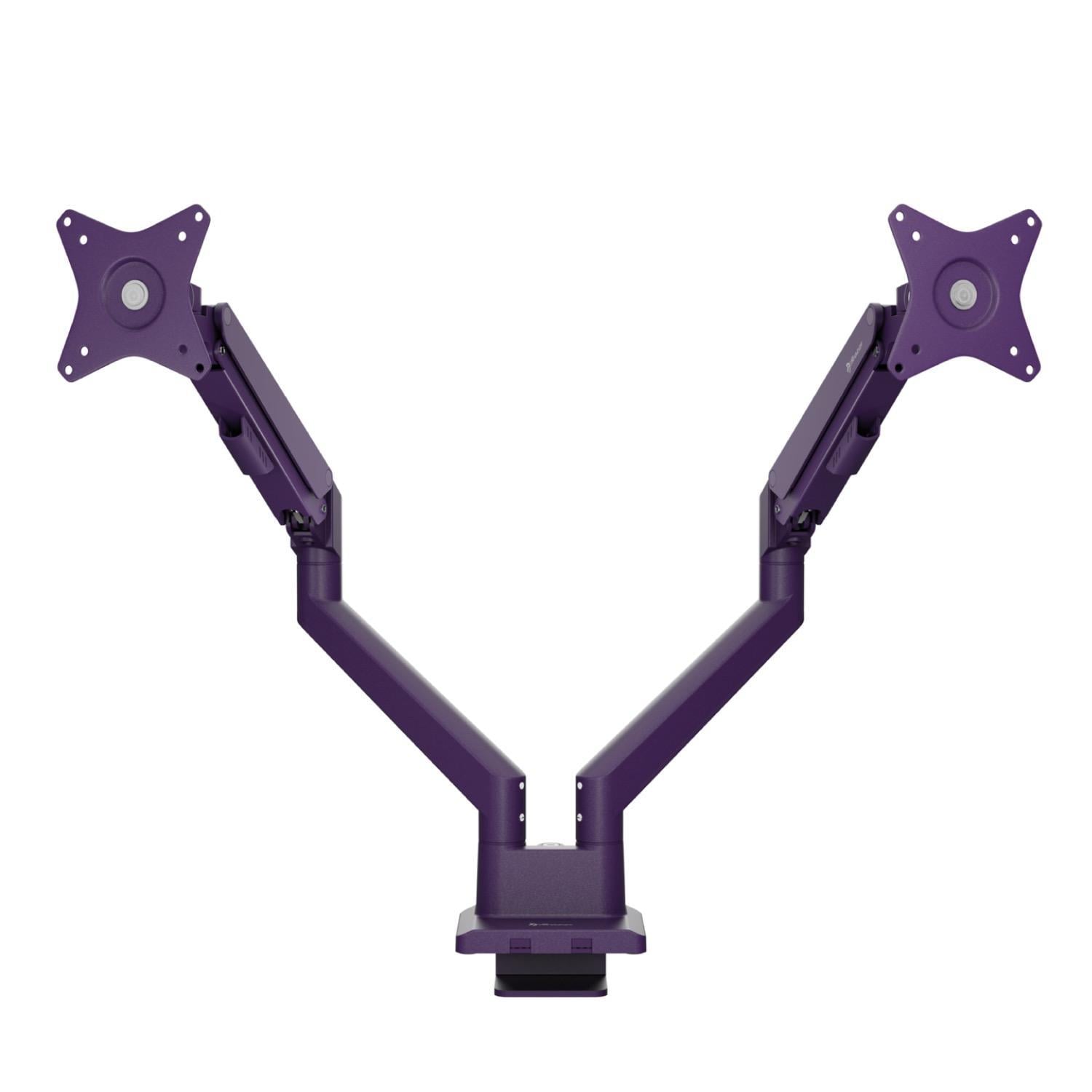 Alzare Neo Duo Doppelter Gasfeder-Monitorarm, Lila