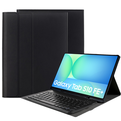 Just in Case Samsung Galaxy Tab S10 FE+ - Premium Bluetooth Keyboard Cover Qwertz, Black