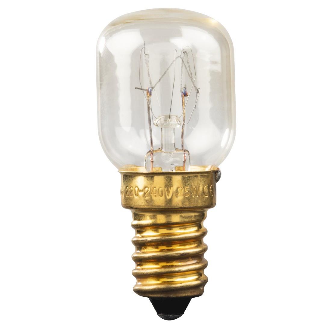 Backofenlampe, 25W, hitzebeständig bis 300°, E14, Birnchenform, klar (00112893)