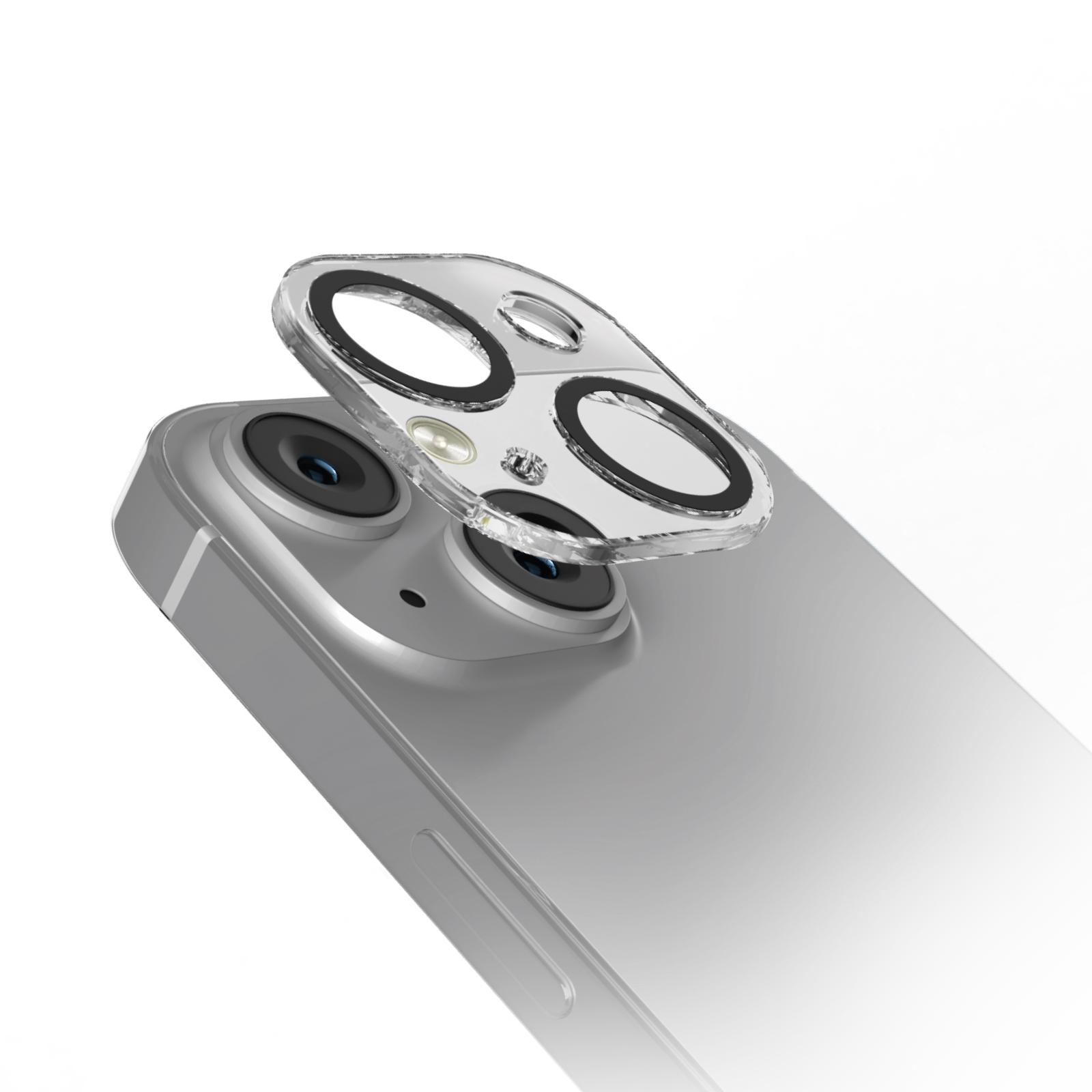 Kameraglas für iPhone 14/14 Plus, mit D3O-Material, Schwarz