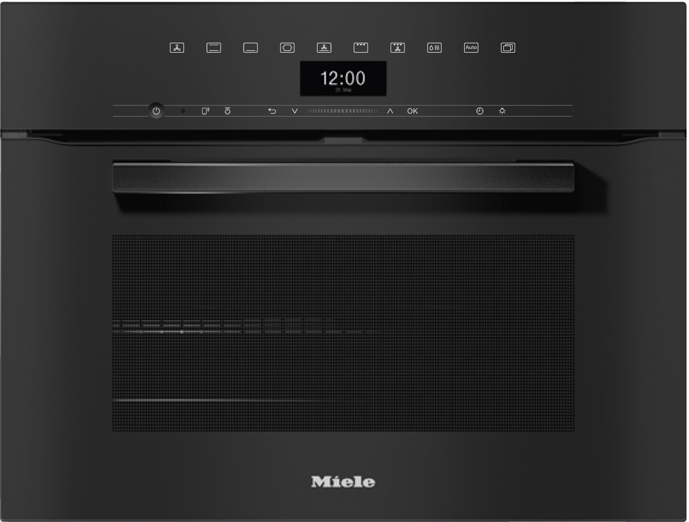 Einbaubackofen H 7440 B Obsidianschwarz