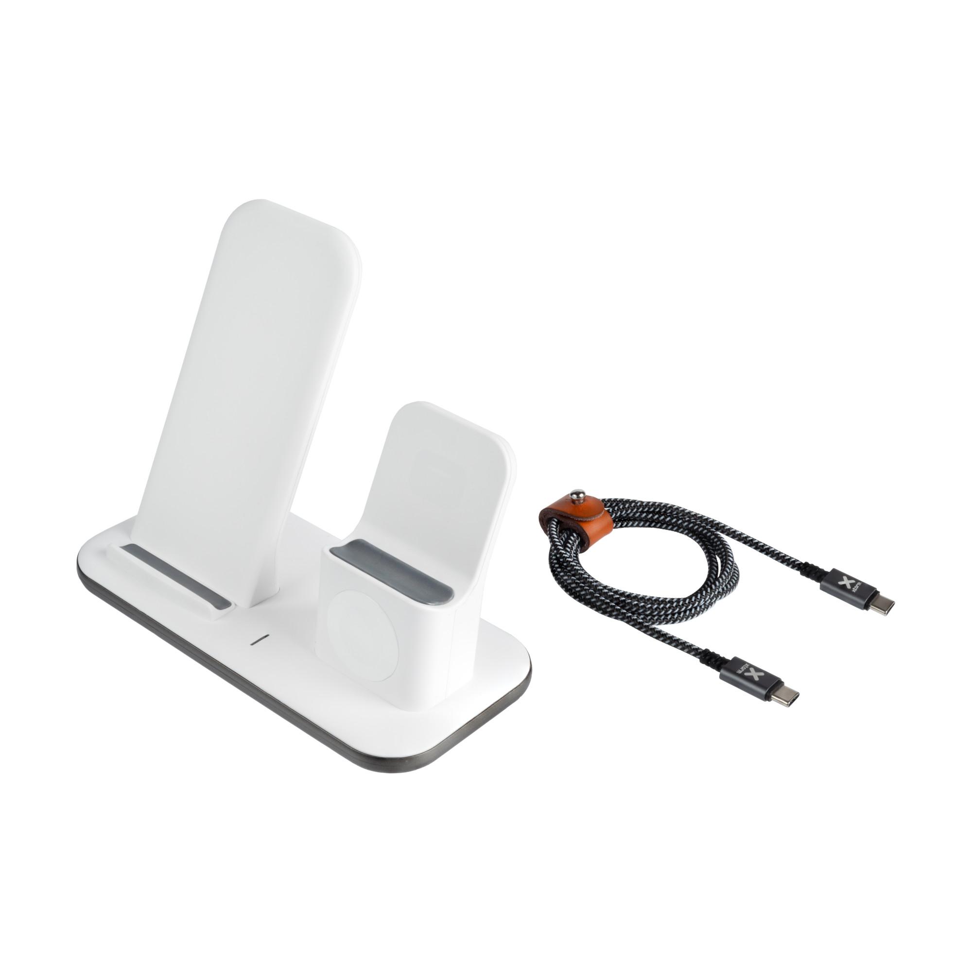 PowerStream 3-in-1 kabellose Ladestation für Apple-Geräte - Weiß/Space Grey