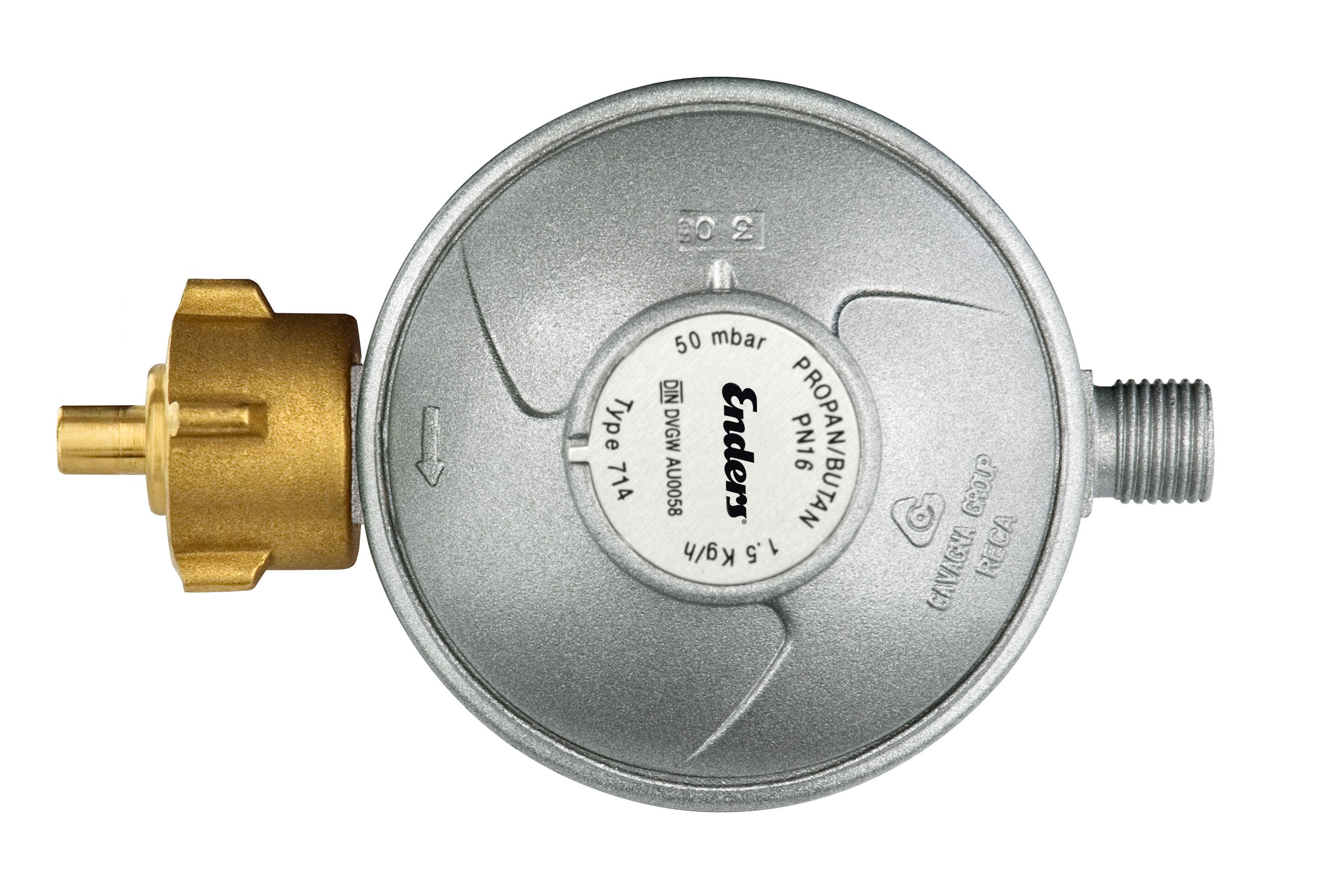 Gasdruckregler, 50 mBar, 1,5 kg/h