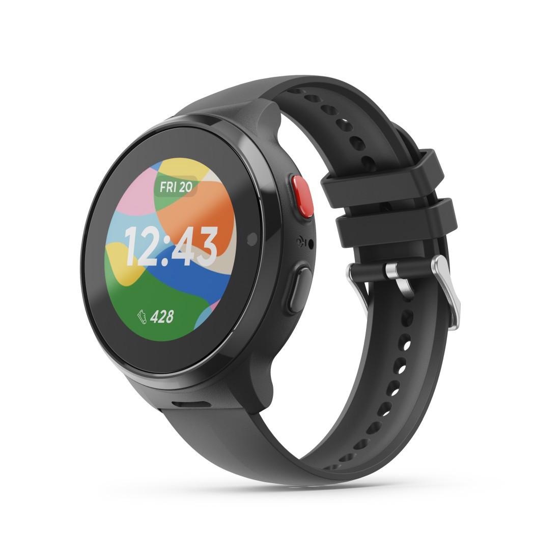 Kinder-Smartwatch, mit GPS, SOS-Taste, Telefonfunktion, Schwarz (00178671)