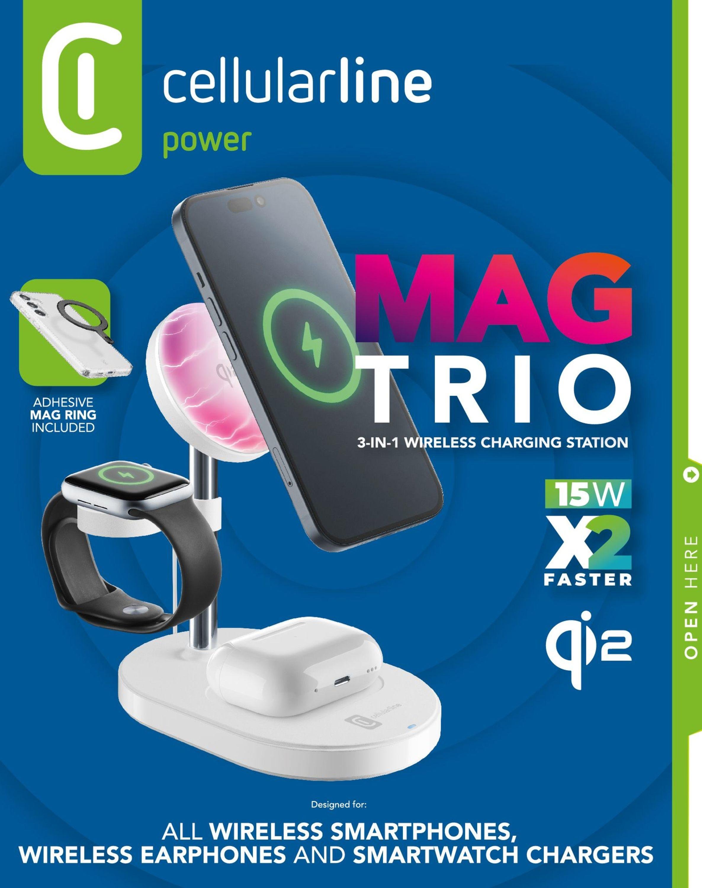 MagSafe MAG TRIO Qi2 Wireless Charger White (61144)