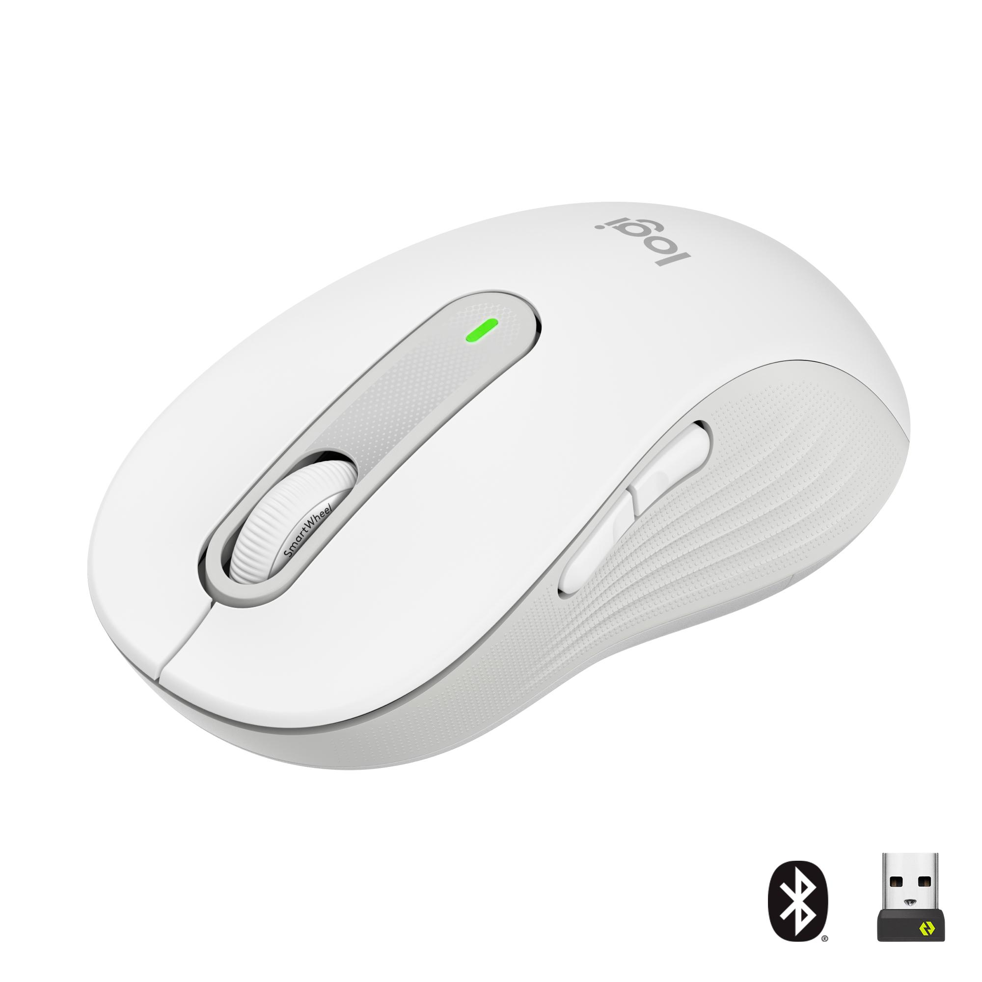 Signature M650 L Wireless weiß Large Maus