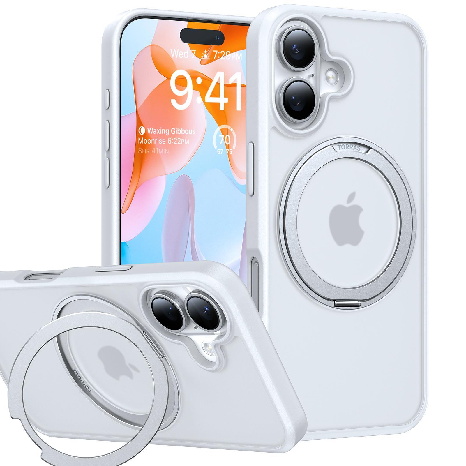 Ostand Pro Series für iPhone 16 White Handyhülle