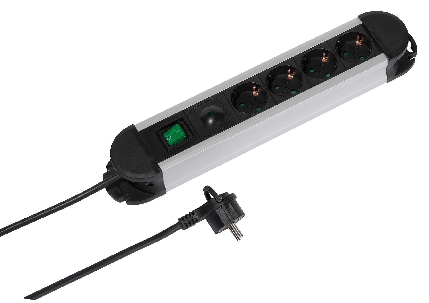 4-fach Steckdosenleiste mit Überspannungsschutz, schaltbar (37656)