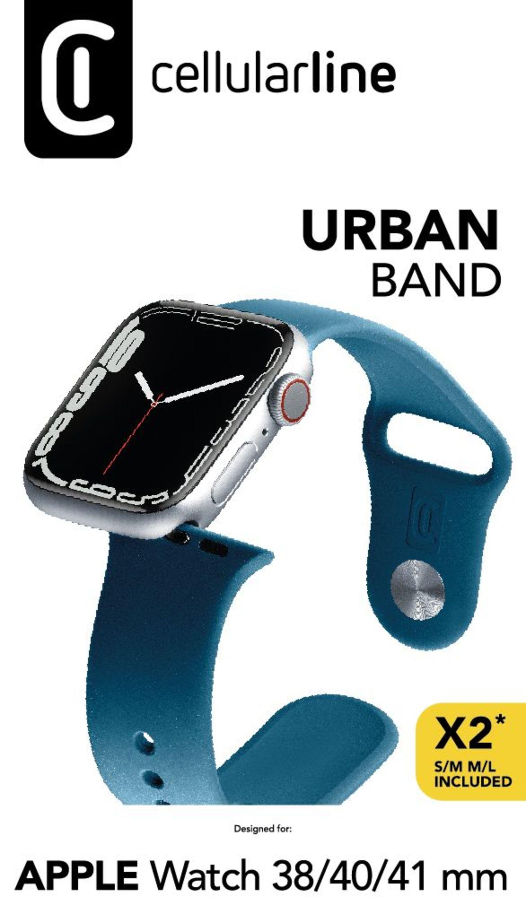 Urban Band für Apple Watch 38/ 40/ 41/ 42mm (Serie 10) Silicon Blue (61106)9
