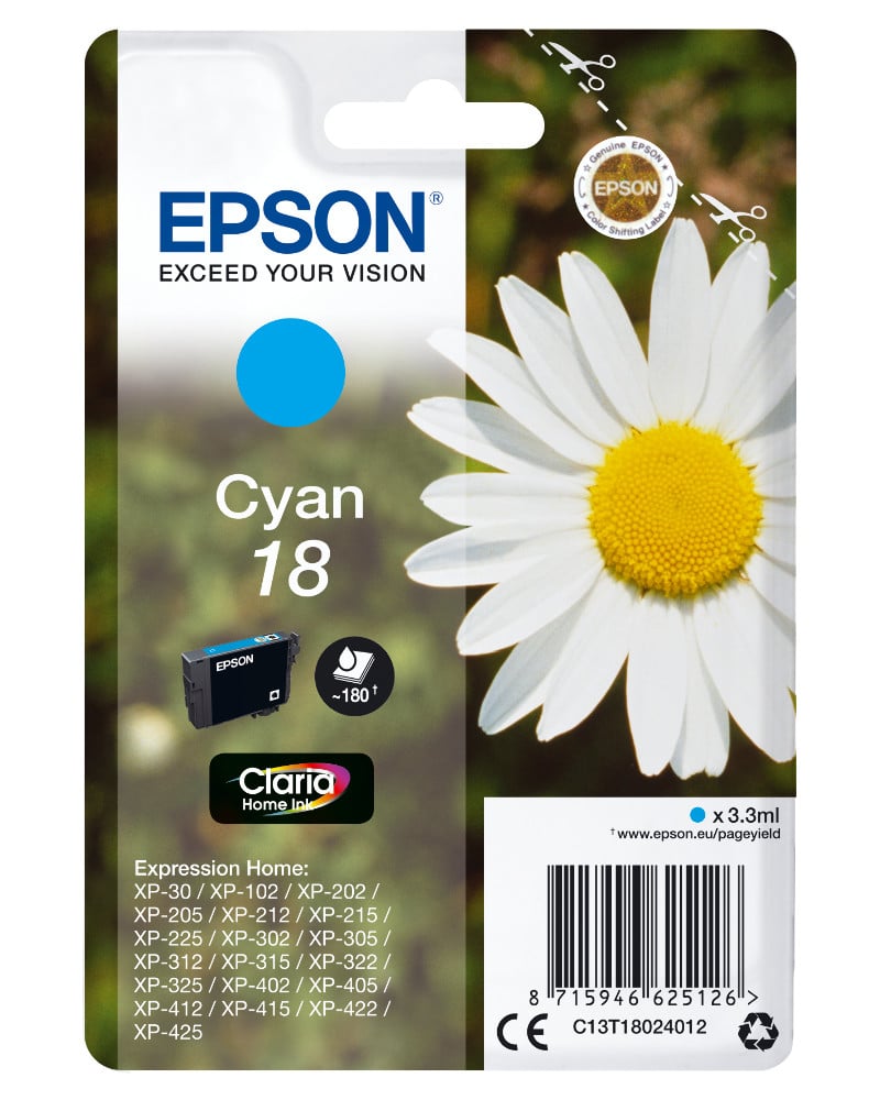 C13T18024012 Gänseblume cyan Druckerpatrone