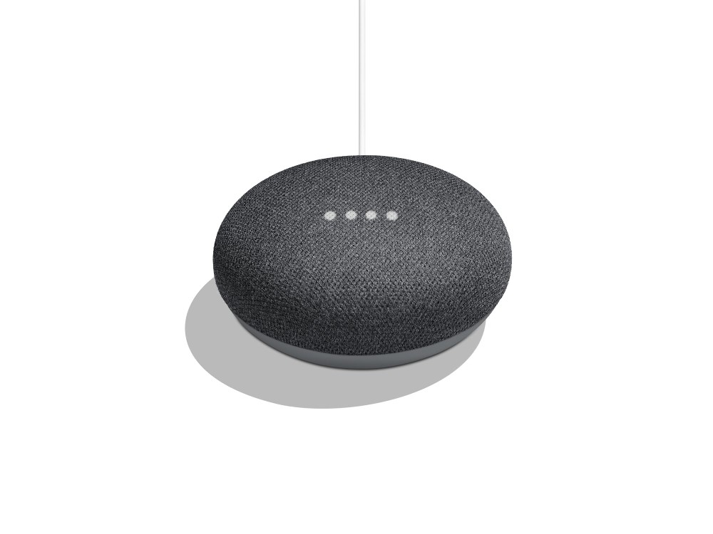 OVP Google Home Mini Smart Speaker mit Sprachsteuerung Kreide/Karbon NEU 