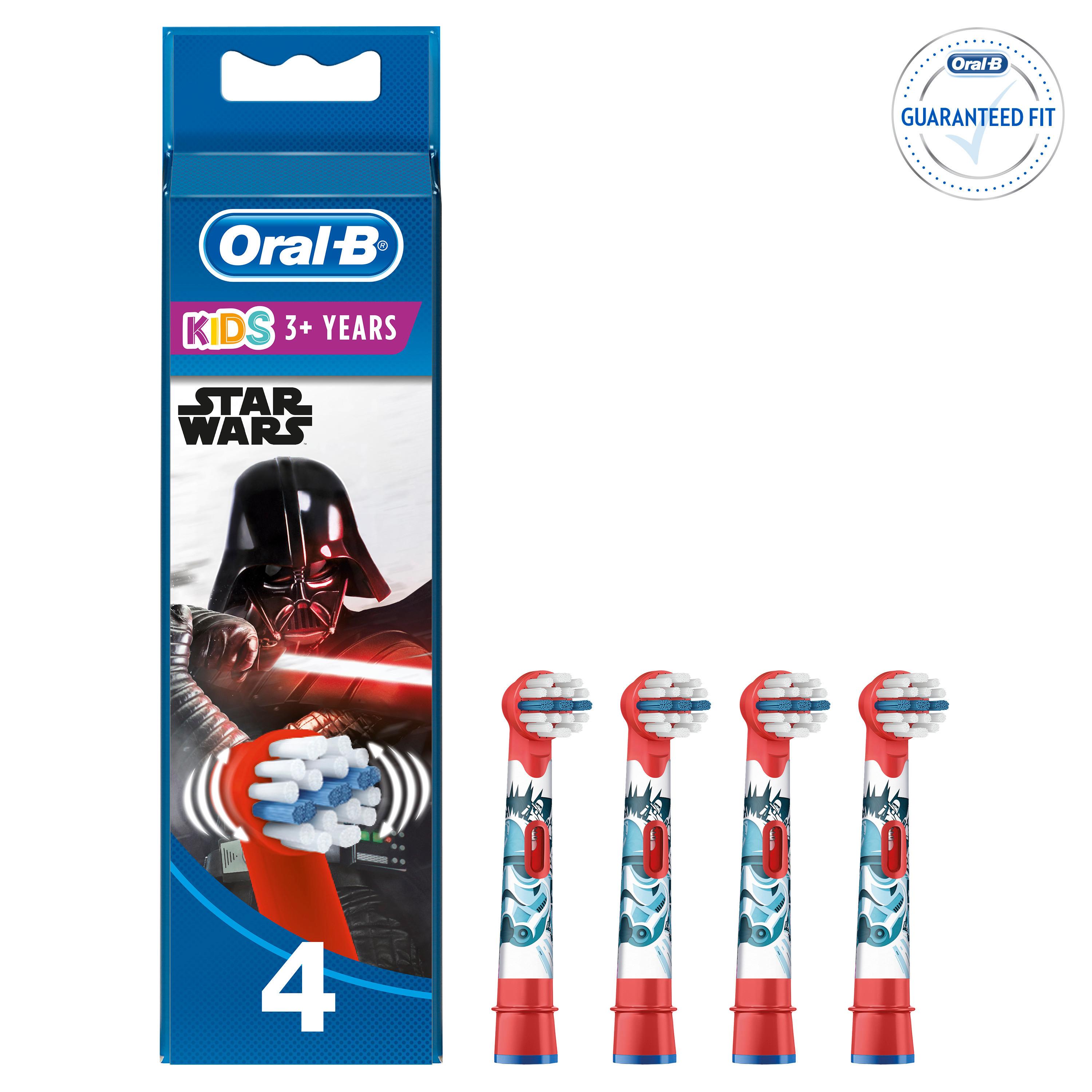Kids Stages Power Star Wars, 4 Stück Aufsteckbürsten