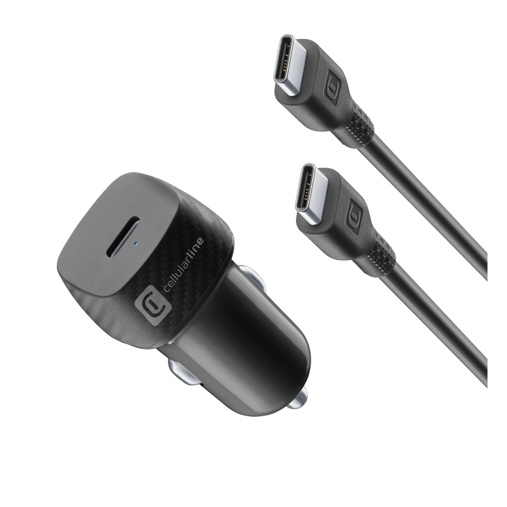 Super Fast Car Charger Kit 25 Watt Typ-C Black Autoladegerät