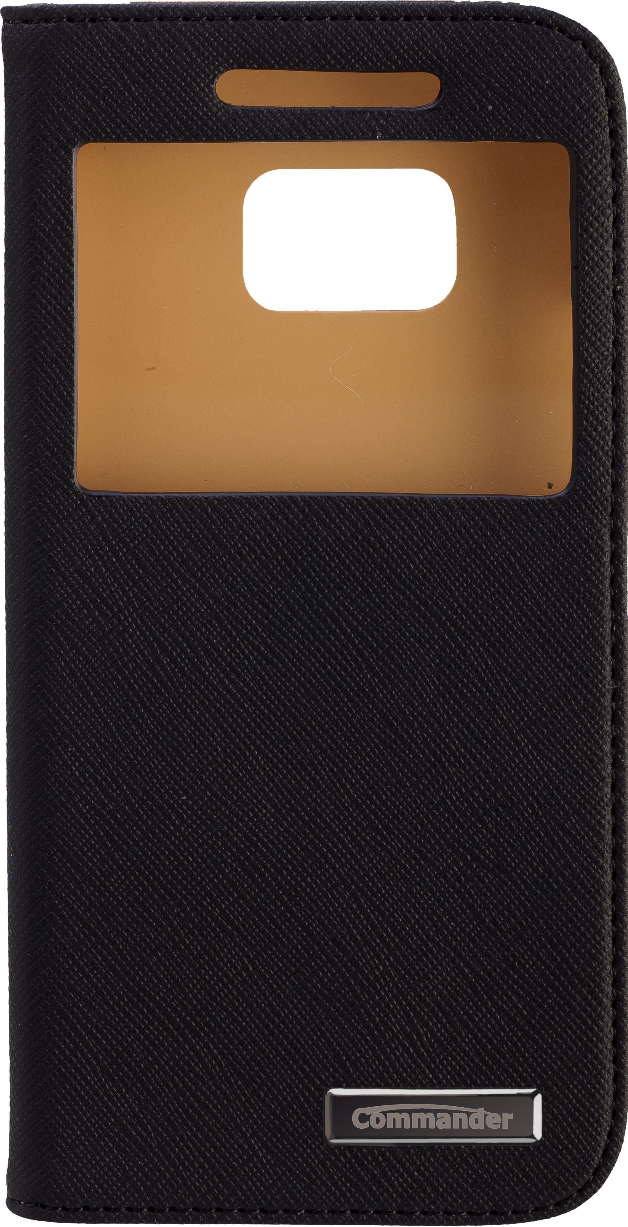 14896 Window HTC One M9 Cross Leather schwarz Handyhülle