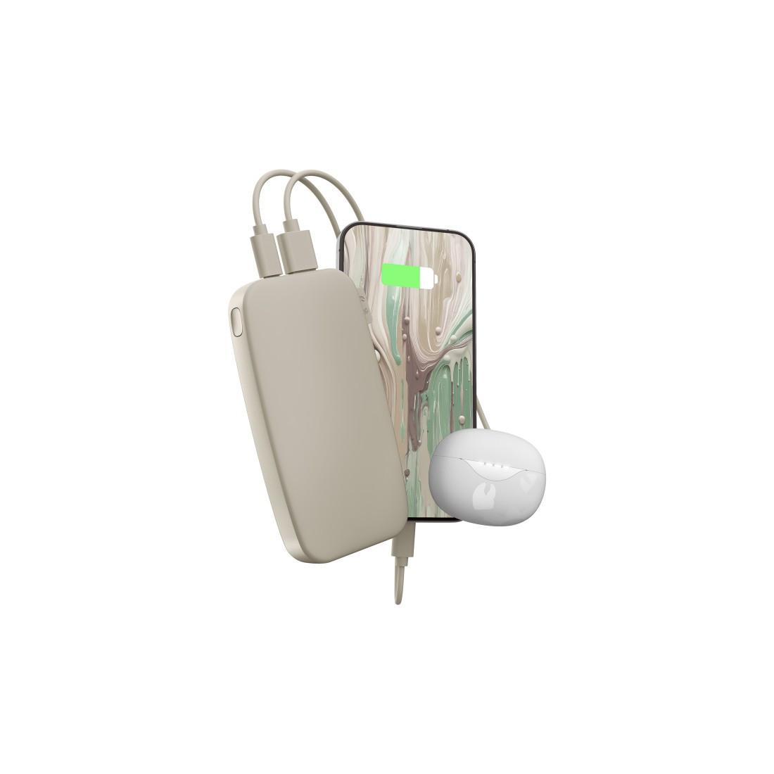Powerbank 12000mAh USB-C, Ultra Fast Charge & 20W PD,Silky Sand (00231820)