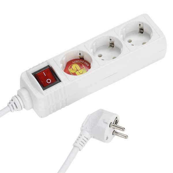 3-fach Steckdosenleiste mit Schalter (28256)