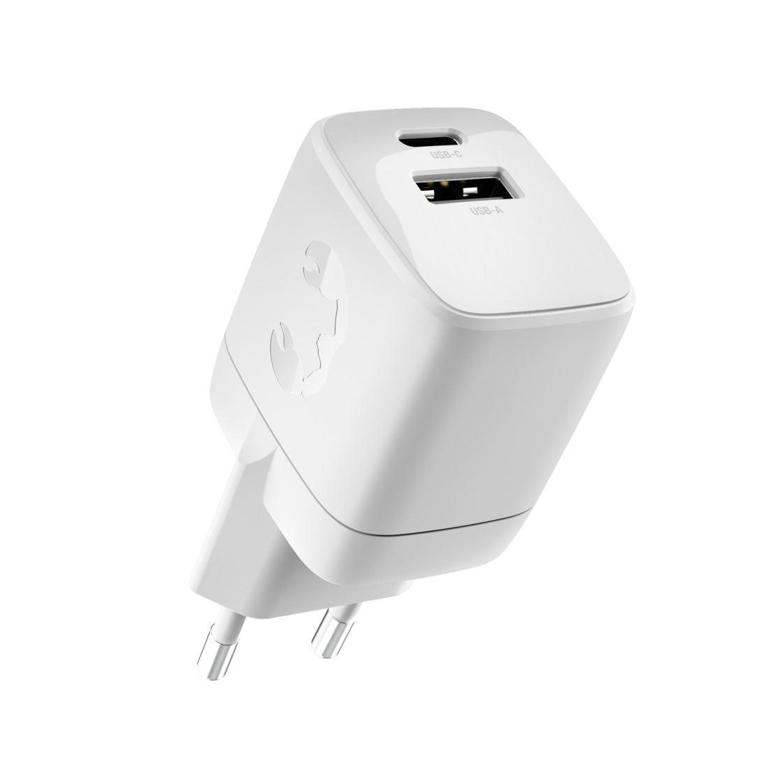 Wall Charger USB-C und USB-A, PD 30 W, Ice Grey (00232962)