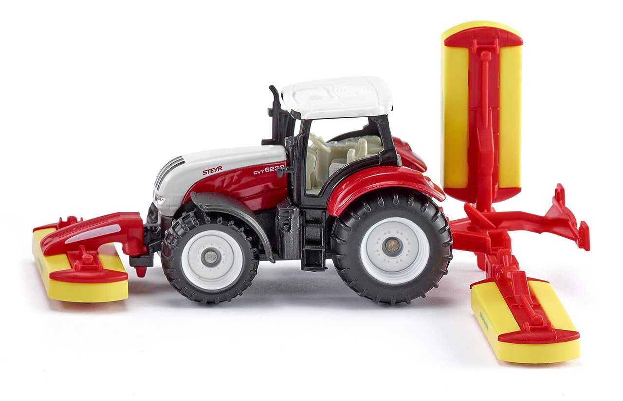 Modellauto Steyr mit Pöttinger Mähwerkskombination 1672