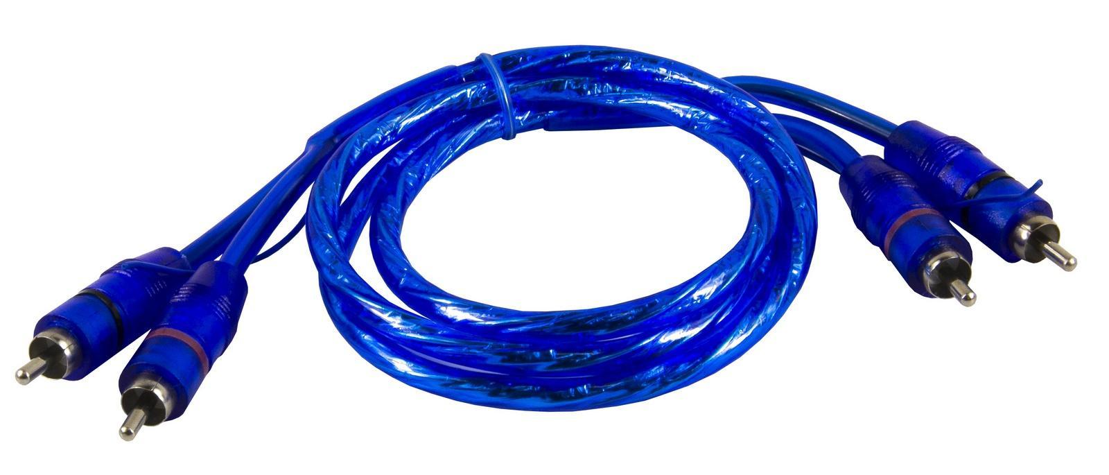 CRC1 Cinch Audio Stereokabel, 1 m, Blau