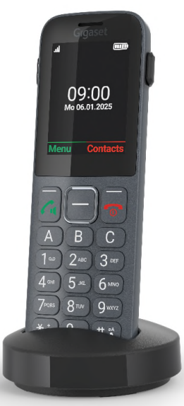 Comfort 600 SIM Dark Silver Schnurloses Telefon