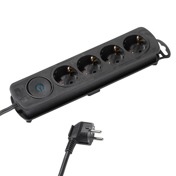 4-fach Steckdosenleiste, schaltbar (37644)