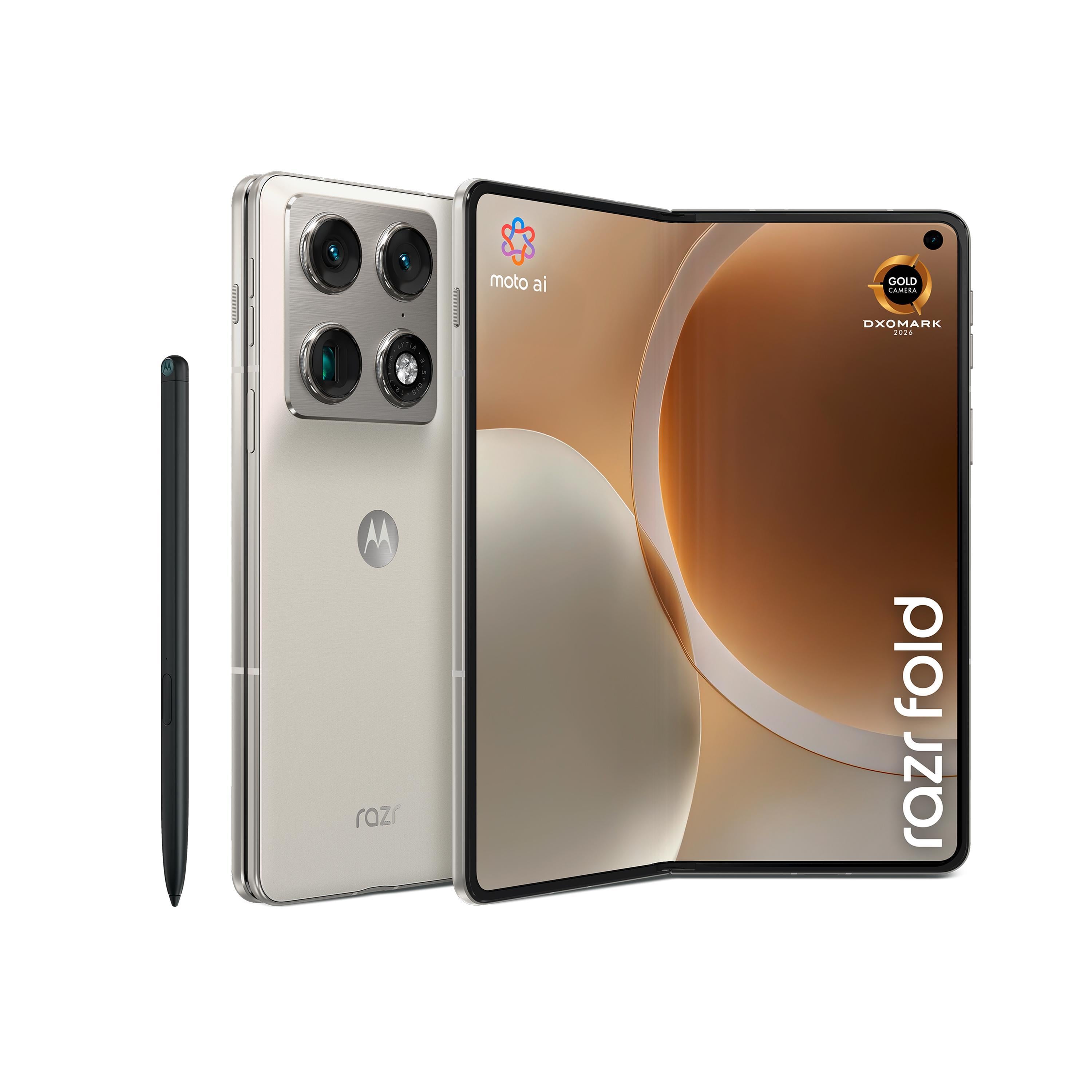 razr fold 16GB + 512GB PANTONE® Lily White Smartphone
