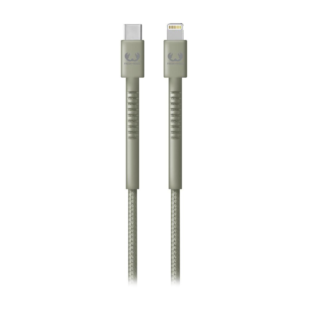 USB-C - Lightning-Kabel "Fabriq", 2,0 m, Dried Green (00214992)