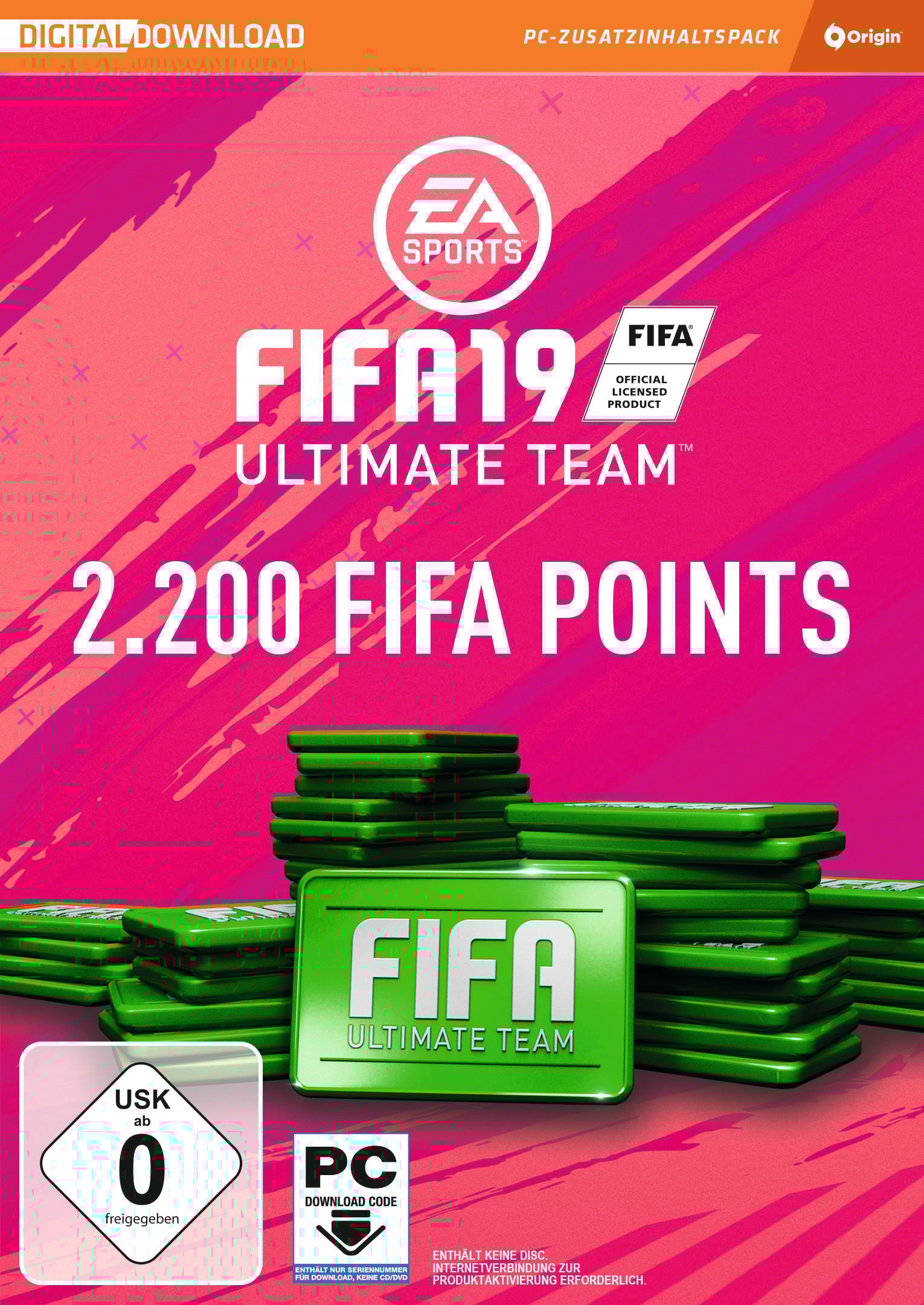 FIFA 19 Ultimate Team 2.200 FIFA Points PC-Spiel