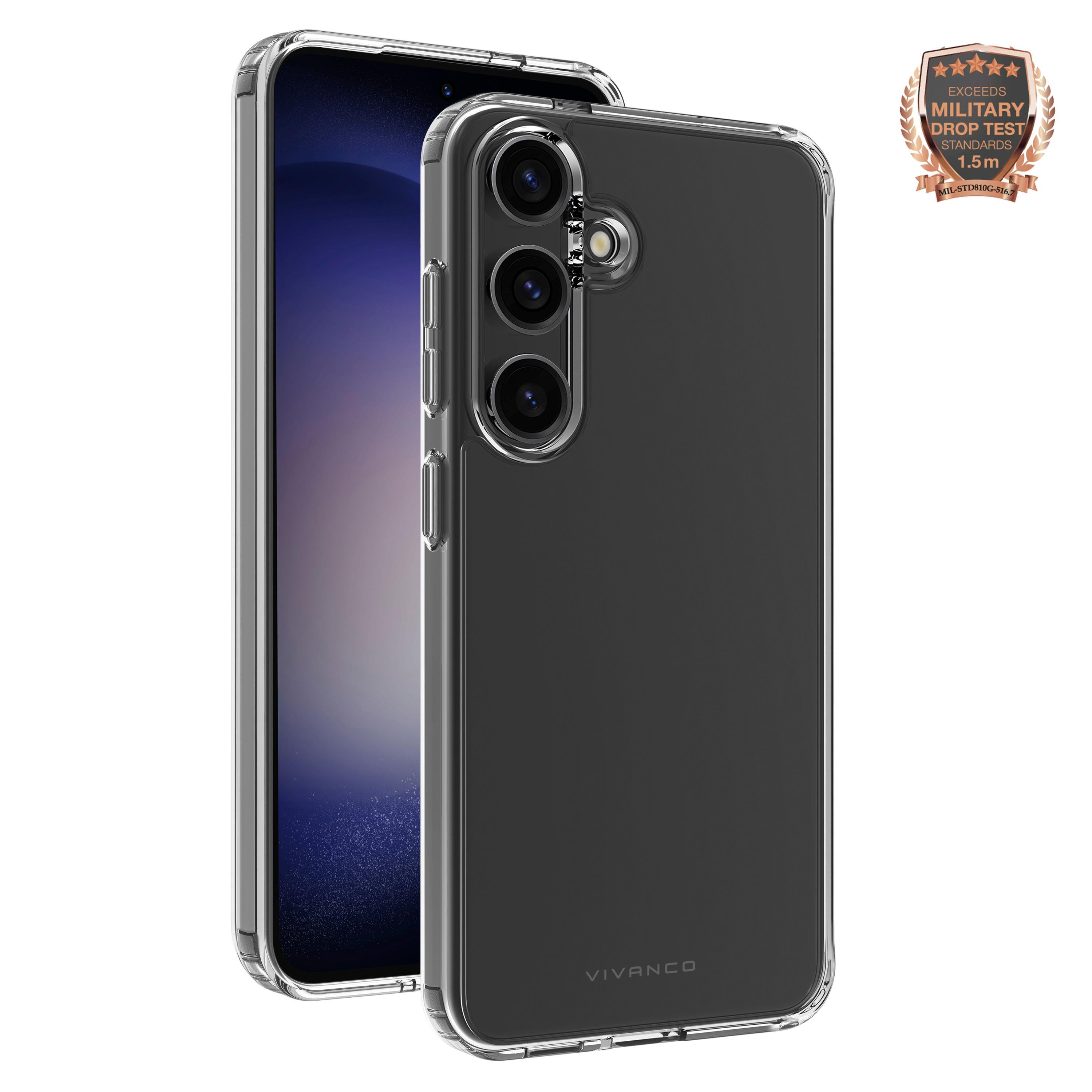 Safe and Steady, Anti Shock Cover für Galaxy S24, 1.5m Drop-Protection (64088)