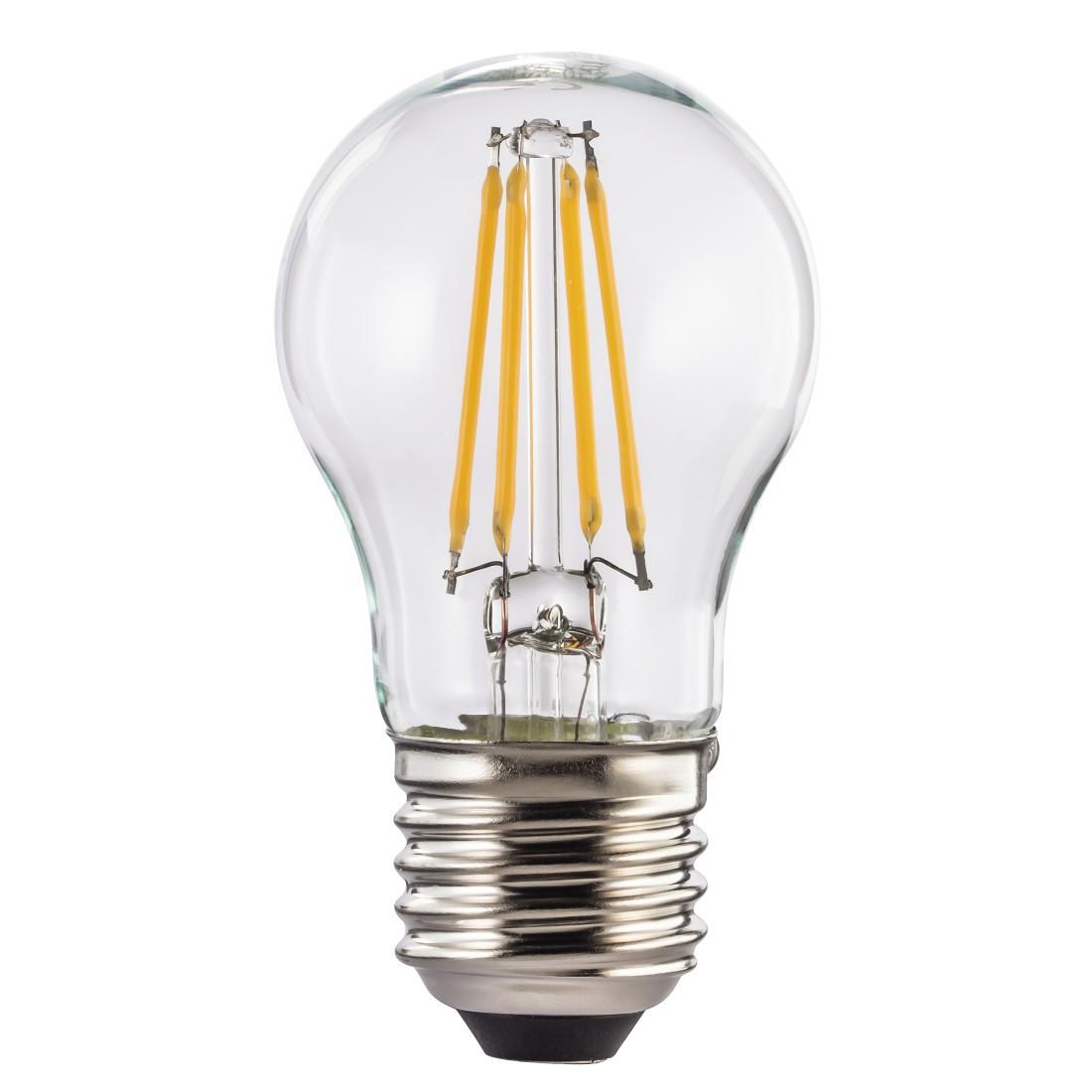 LED-Filament, E27, 470lm ersetzt 40W, Tropfenlampe, Warmweiß, Klar (00112834)