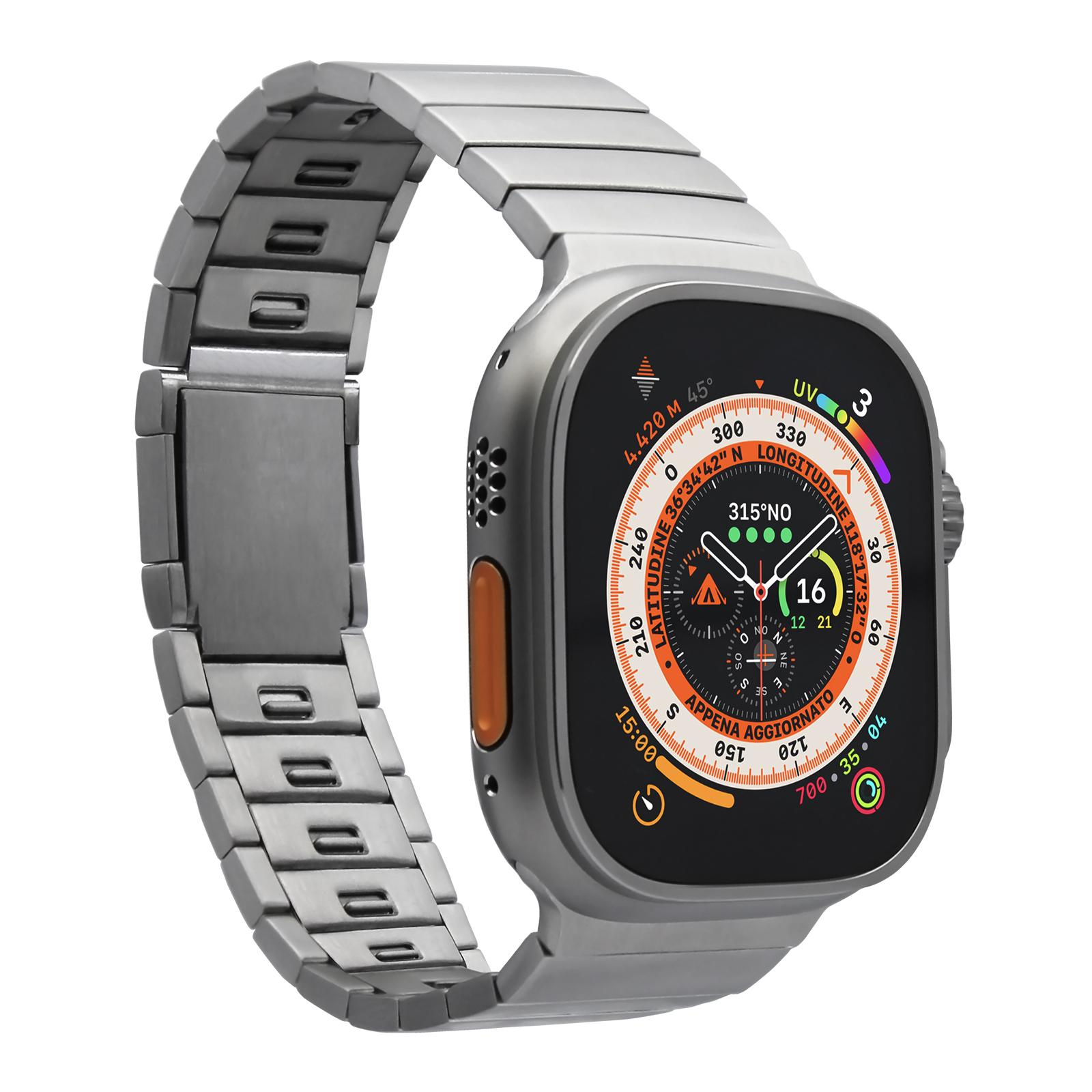Puro 'TITAN' Armband für Apple Watch, Titanium
