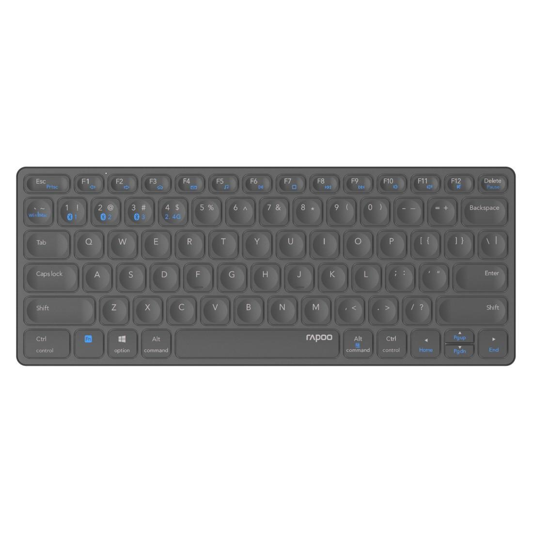 Kabellose Multimodus-Tastatur "E9600M", Dunkelgrau, QWERTZ (00217359)